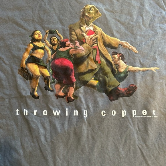 Vintage Live Throwing Copper 1994 tour t-shirt band tee Anvil tag XL - Picture 2 of 7